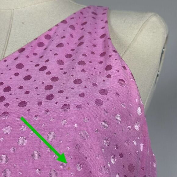 90s Versus Giani Versace Polka Dot Jacquard Pink Shift Dress IT44/US8 Preppy Mod - Picture 7 of 10